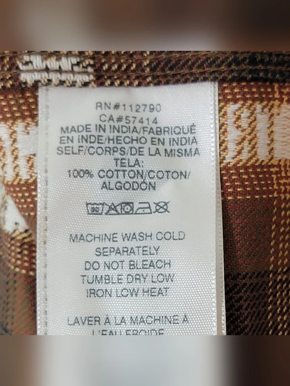 $89 True Religion Mens Jacquard Workwear plaid Shirt